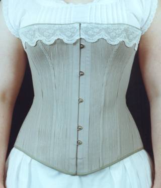 DIGITAL SIZE A Late Victorian Corded Corset Pattern -  Singapore